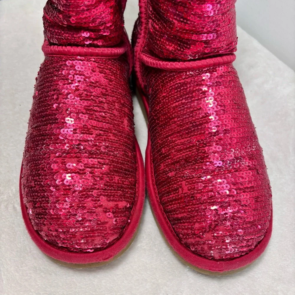 UGG Australia Red‎ Sequin  Women's Boots Size 7
